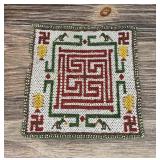 Western India Jain Sathiyo Beadwork Panel