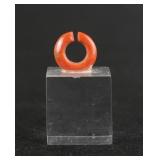 Ancient Egyptian Red Jasper Hair Ring