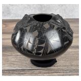 Ma Luisa Talavera San Ildefonso Blackware Frog Jar