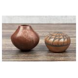 Santa Clara and Jemez Pueblo Seed Pots