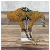 Native American Indian Beaded Buffalo Fetish
