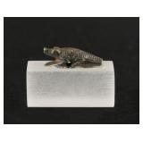Ancient Egyptian Steatite Crocodile Amulet