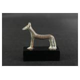 Ancient Egyptian Bronze Jackal Statuette