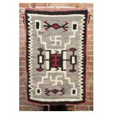 Navajo Transitional Swastika Whirling Log Rug