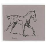 Sheryl Bodily Mustang Pony Drawing