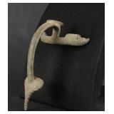 Ancient Roman Bronze Oinochoe Handle with Boars