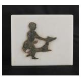 Ancient Etruscan Bronze Armor Inlay Decoration