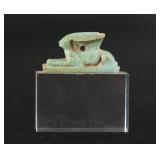 Ancient Egyptian Faience Amulet of Goddess Wenut