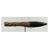 Handmade Cholla Handle Obsidian Knife