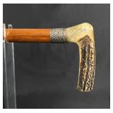 Victorian Stag Horn Cane Walking Stick