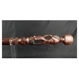 African Wood Cane Walking Stick