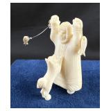 Alaskan Inuit Eskimo Walrus Ivory Carving