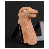 Ancient Egyptian Terracotta Swan Head Finnial