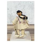 Apache Buckskin Native American Indian Beaded Doll