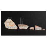 Ancient Egyptian Painted Amarna Pottery Fragments