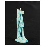 Ancient Egyptian Faience Amulet of Anubis