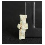 Ancient Egyptian Faience Amulet of Bes