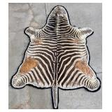 Very Nice Large African Taxidermy Zebra Rug