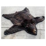 Montana Taxidermy Black Bear Rug