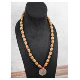 1804 Draped Bust Large US Pendant and Trade Beads