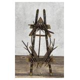 Antique Adirondack Willow Twig Easel