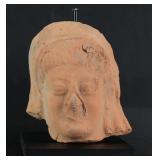 Ancient Greek Helenestic Terracotta Goddess Head