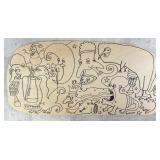 Steve Burnley Wooden Creature Folk Art Sign