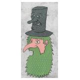 Steve Burnley Mad Hatter Folk Art Sign