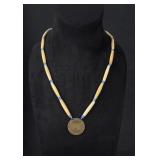 Native American Indian Bone Hair Pipe Necklace