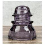 CD 154 Whithall Tatum No 1 Purple Glass Insulator