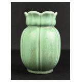 Arts & Crafts Matte Green Pottery Vase