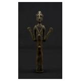 Antique African Senufo Bronze Standing Figure
