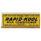 Rapid Kool Milk Conditioner Wisconsin Sign
