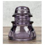 CD 154 Whithall Tatum No 1 Purple Glass Insulator