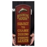 Big Sky Carvers Fishing Season Wisdom Board