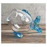 Blenko Art Glass Fish Vase