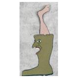 Steve Burnley Booty McFooty Folk Art Sign