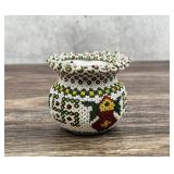 Kalash Naiyal Indian Whirling Log Beaded Pot