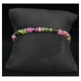 Sterling Silver Mixed Gemstone Bracelet