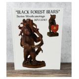 Black Forest Bears Swiss Woodcarvings 1870-1920