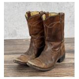 Vintage Acme Brown Leather Cowboy Boots