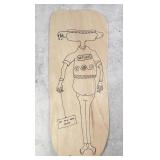 Steve Burnley Wooden Hot Dog Head Folk Art Sign