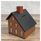 Henry Musser Wooden House Coin Bank