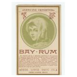 Deer Lodge Montana Bay Rum Bottle Label