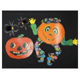 Vintage 1967 Beistle Paper Halloween Decorations