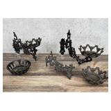 Antique Iron Sconces Kerosene Lamp Brackets