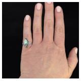 Navajo Sterling Silver Abalone Ring
