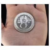 Bob Scriver 1973 50th Anniversary Silver Coin