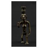 Antique African Senufo Bronze Nude Figure