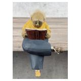 Paige Koosed Wood Carved Sitting Man